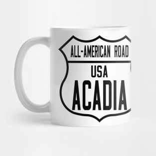 Acadia All-American Road route shield Mug